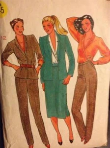 Sewing Pattern No 6625 Ladies Jacket Blouse Skirt & Pants Size 12 Cut - Picture 1 of 1