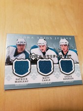 2007-08 Upper Deck UD Artifacts - Tundra Trios - Marleau Carle Bernier  /75