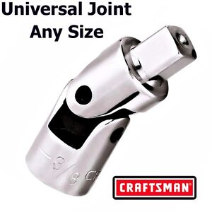 Craftsman 1/4" 3/8" 1/2" in. Universal Joint - Swivel Ratchet Tool - ANY SIZE