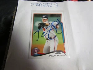 2014 Topps Jason Hursh Signed Baseball Card - Picture 1 of 2