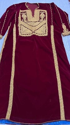 Vestido de noiva bordado palestino vintage feito à mão vestido palestino Thoub - Imagem 1 de 4