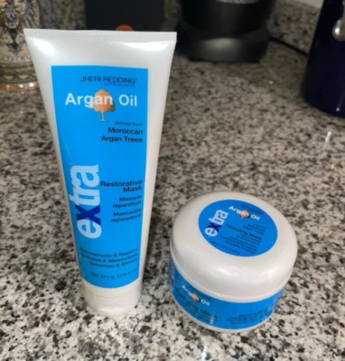 NEW! JHERI REDDING EXTRA HYDRATING ARGAN OIL HAIR MASK and restortation  8.3 OZ - Image 1 of 3