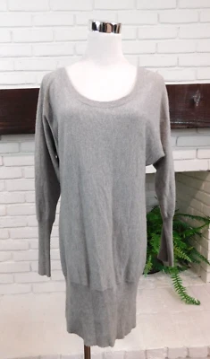 Talula Aritzia Soft Grey Cashmere Angora Astoria Sweater Dress Tunic Size Small - Image 1 of 4