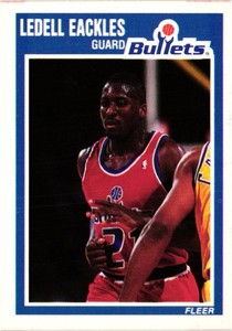 LEDELL EACKLES 1989-90 Fleer Basketball #158 BUY ANY 2 ITEMS FOR 50% OFF   B205R