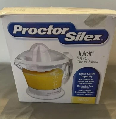 Jugo duradero Proctor Silex 66332, 36 oz. Exprimidor de cítricos probado!!! Foto 1 de 2