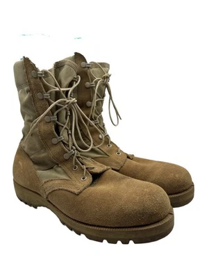 Bota Militar Vibram s2v Tamanho 11 - Regular - Biqueira de Aço Camurça Marrom/Marrom - Imagem 1 de 4
