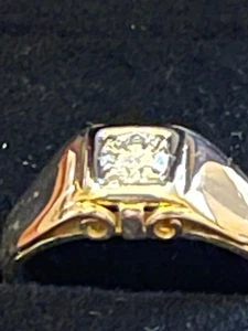 Brillantring 1 Diamant in Brillantschliff 0,30 ct VVS Farbe Wesselton, Gutachten - Bild 1 von 2