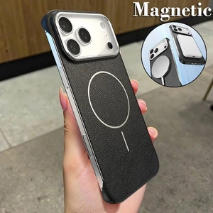 For iPhone 17 16 Pro Max Air 15 14 Ultra-Thin Magsafe Frameless Phone Case Cover - Picture 1 of 15