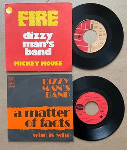 DIZZY MAN'S BAND Lot 2 x 7" 45 (FRANCE) A matter of facts / Fire COLUMBIA-EMI EX - Picture 1 of 2