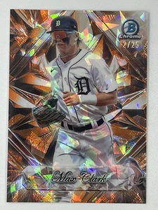 2025 Bowman Sapphire Max Clark Sapphire Selections Orange Sapphire /25 #BSS-5 SP - Picture 1 of 2