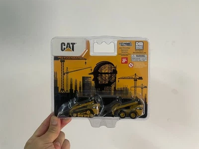 Cat 272D2 Skid Steer Loader & 297D2 Multi Terrain Loader 1/64 Metal Toy 84647CS - Image 1 of 2