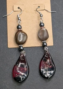 Women's 'One of a Kind' Unique Beaded Dangle Drop Earrings  - Picture 1 of 13