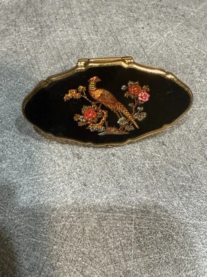 Ancien petit miroir de tube de rouge à lèvres STRATTON Made in England - Photo 1/4