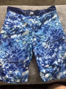 Boys Size XL Swim Trunks By Ocean And Coast Blue And White - Picture 1 of 11