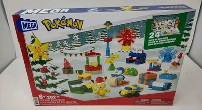 Pokémon Mega Blocks Holiday Christmas Advent Calendar 24 Surprises Brand New - Image 1 of 2