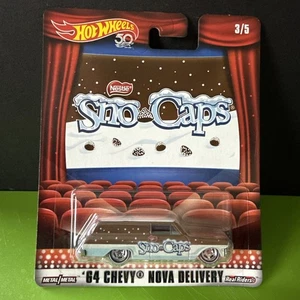 Hot Wheels Nestle Sno Caps '64 Chevy Nova Delivery with Real Riders - Bild 1 von 4
