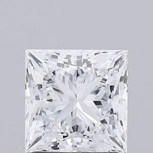 1.00 Carat Princess CVD Lab Grown Diamond E SI1 IGI Certified Loose Excelent Cut - Picture 1 of 14
