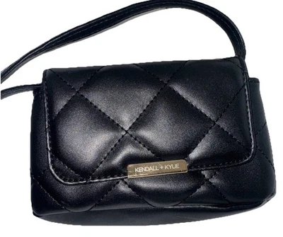 Kendall and Kylie vegan leather micro mini crossbody bag travel tourist - Image 1 of 4