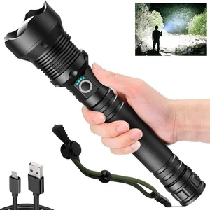 Linterna LED Super Brillante 990000LM XHP90.2 Potente Antorcha Táctica Recargable - Imagen 1 de 6