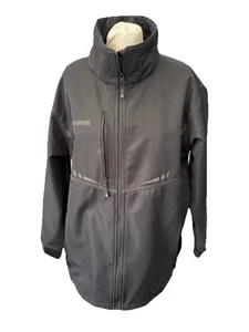 Apache Black Jacket Size 2XL Long Sleeve Full Zip Nylon Mens  - Picture 1 of 11