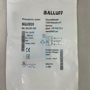 BALLUFF BGL 30A-003-S49 BGL0019 New Photoelectric Sensor fast shipping - Picture 1 of 5