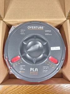Ouvertüre 3D Drucker Filament PLA 1,75mm, 1KG, rot mit Aufbaufläche - Bild 1 von 6