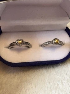 Brighton Silver Rings Stamped 925 Size 5 - Picture 1 of 7