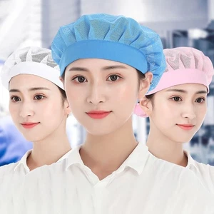 Food Service Cook Hat Hair Nets Cooking Hygienic Cap Nets Work Wear Catering - Picture 1 of 16