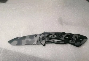 Coltello Pieghevole Richiudibile da Caccia Campeggio 8701 Outdoor in Acciaio - Foto 1 di 4