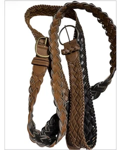 set cintura intrecciata.  due sono inclusi. taglia 14 - Foto 1 di 13