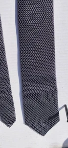 Arrow USA 1851 Silk Tie Gray Wavy Pattern Business Classic 60x3.75#30 - Picture 1 of 5