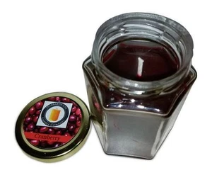 Cranberry Scented 100 Percent Beeswax Jar Candle, 12 oz - Picture 1 of 5
