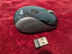 Logitech M187 Wireless Mini Mouse Pocket Portable Sized Black - Picture 1 of 1