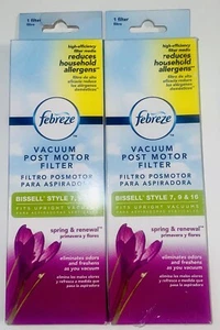 Lot of 2 Febreze Vacuum Filter Bissell Style 7, 9 & 16 Upright Spring & Renewal - Picture 1 of 8