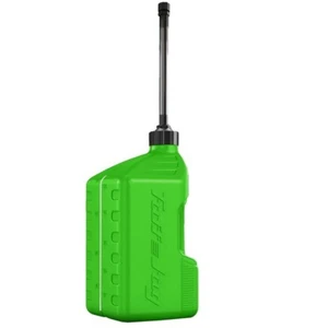 JARRA DE TOBA 10 LITROS MOTOCROSS ENDURO LATA DE COMBUSTIBLE VERDE KAWASAKI KXF250 KXF450 - Imagen 1 de 2