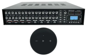Rockville ROCK MATRIX 4 Zone 70v Commercial Amplifier+Wifi Streaming Receiver - Picture 1 of 12