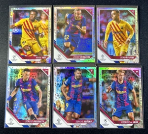 2021-22 Topps UEFA Collection Starball Foil (juego de equipos) FC Barcelona UCL - Imagen 1 de 1