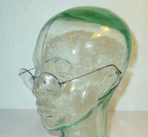 Vintage Sting 48-19-135 Blau Silber Oval Brille Brillengestell eyeglasses NOS - Bild 1 von 9