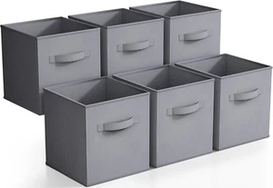 Storage Cubes - 11 Inch Foldable Fabric Baskets for Organizing Pantry, Closet, S - Picture 1 of 12