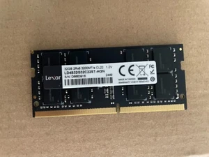 Lexar 32GB DDR4 SODIMM 3200MT/s CL22 260-Pin Laptop RAM (LD4S32G32C22ST-HGN) - Bild 1 von 1