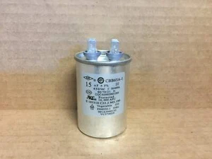 SERVICE FIRST CPT01581 15UF X 450 VAC ROUND CAPACITOR 50/60 HERTZ - Picture 1 of 5