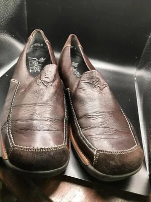 Mocasines sin cordones Reiker para mujer Zapato Marrón Cuero Puntera Informal 12 EU42 Foto 1 de 4