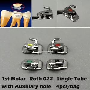 Zahnärztliche kieferorthopädische Mundröhren 1. Molare Halterung Roth 022 Hilfsloch U1/L1 - Bild 1 von 12