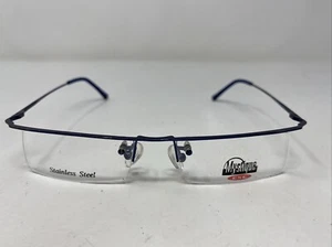 CSC MYSTIQUE 3007 MATTE NAVY BLUE 48-17-140 Half Rim Eyeglasses Frame Y276 - Picture 1 of 8