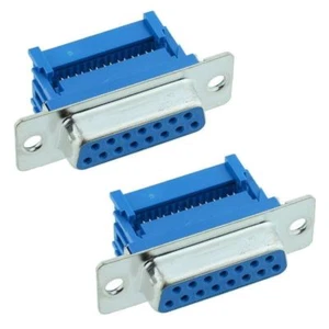 2 x 15-Way IDC Female D Socket Connector - Picture 1 of 1