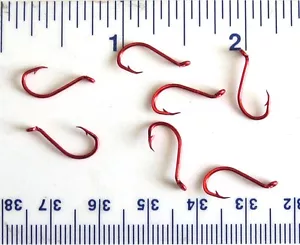100 anzuelos de pesca Matzuo 113060 rojo cromo pulpo pez talla 10 - 100 anzuelos - Imagen 1 de 1