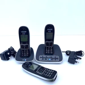 BT 7600 Twin Digital Cordless Phones With Answer Machine & Extra Phone - Zdjęcie 1 z 8