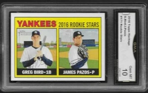 2016 G.Bird/J.Pazos Topps Rookie Stars Gem Mint 10 Karten - Bild 1 von 3