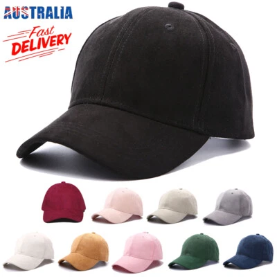 Classic Adjustable Baseball Snapback Hat Unisex Suede Flat Hip Hop Cap Visor N ❶ - Image 1 of 4