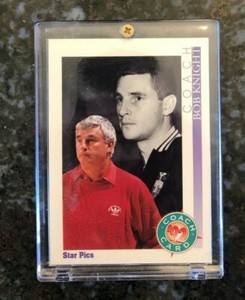 BOB KNIGHT 92 STAR PICS AUTOGRAPHED BASKETBALL CARD MINT CONDITION